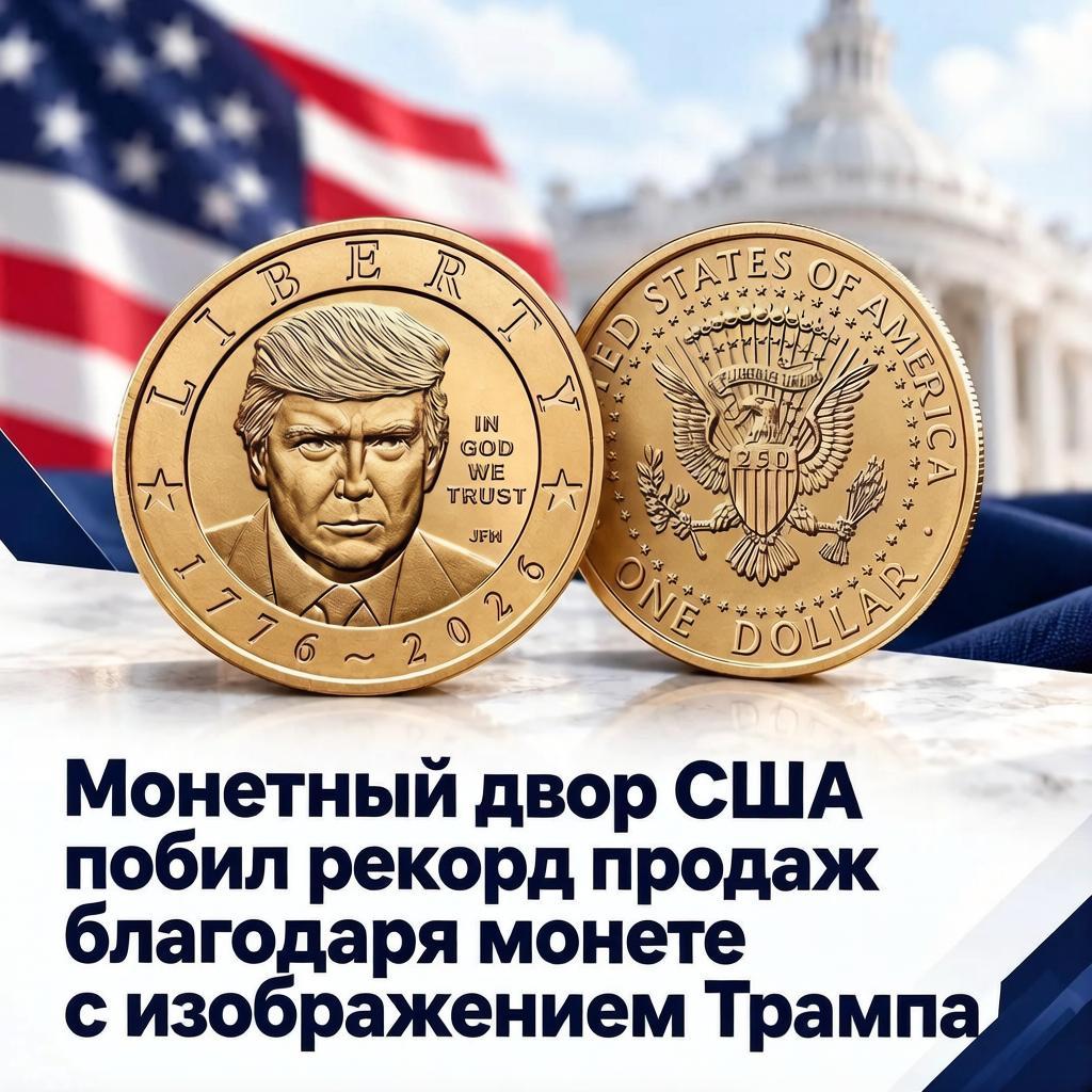 Монета с портретом Дональда Трампа принесла $1 млрд